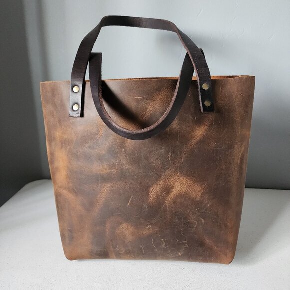 Portland Leather Goods Tote "EUC" - Picture 10 of 16